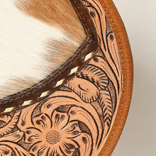 Load image into Gallery viewer, Gunsmoke Hand Tooled Leather Canteen Crossbody Purse
