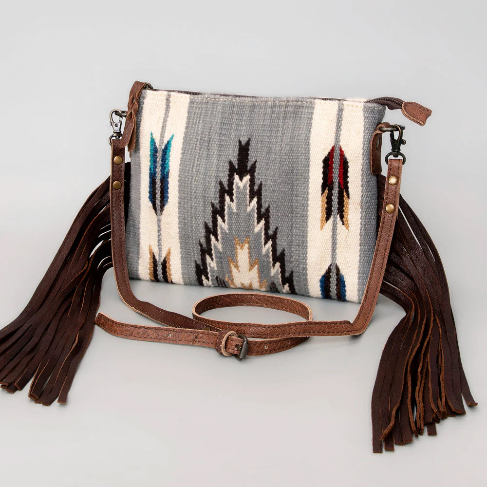 Copan Lake Western Leather Crossbody Purse