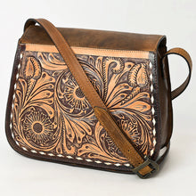 Load image into Gallery viewer, Barren River Hand Tooled Leather Crossbody Purse
