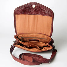 Load image into Gallery viewer, The Wallace Red Vintage Leather Crossbody Purse
