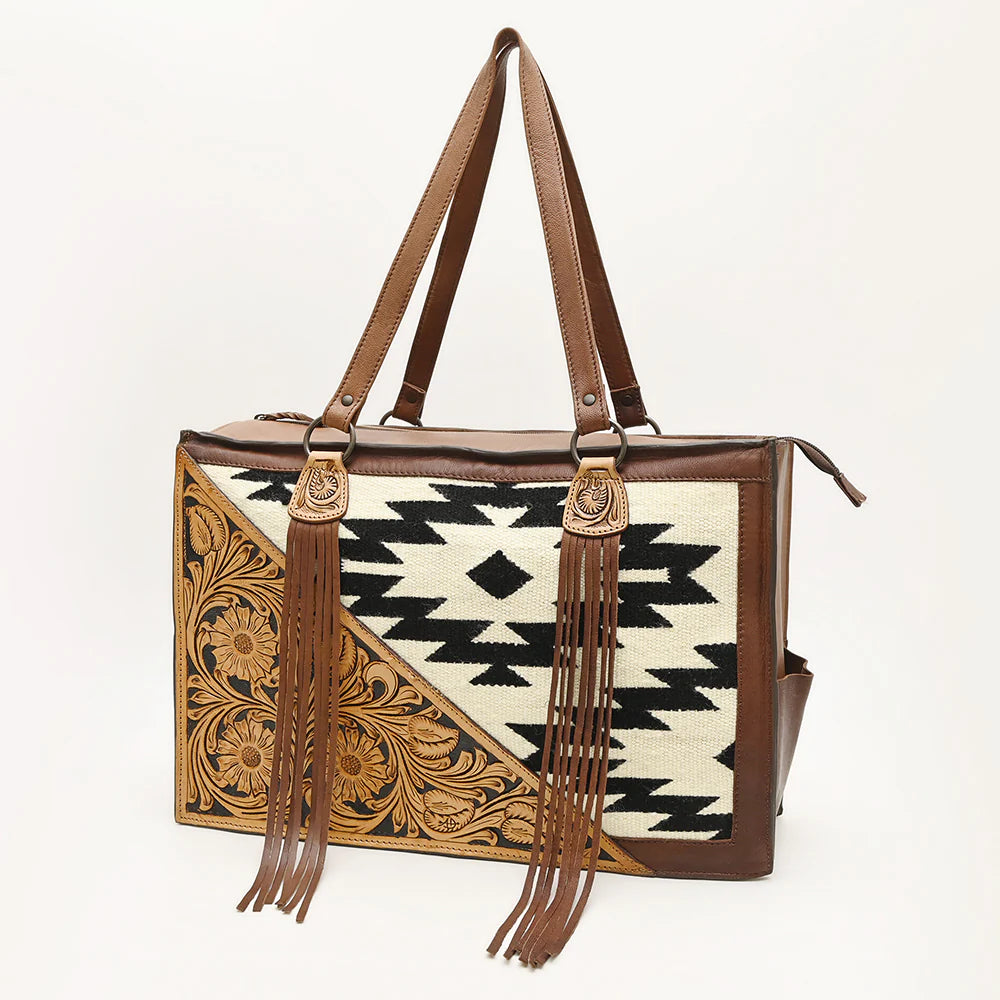 Panhandle Western Leather Shoulder Tote Bag