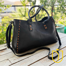 Load image into Gallery viewer, Black Mesa Leather Crossbody Purse
