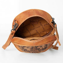 Load image into Gallery viewer, Arlington Western Leather Canteen Crossbody Purse
