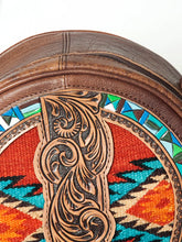 Load image into Gallery viewer, Slide Rock Western Leather Canteen Crossbody Purse
