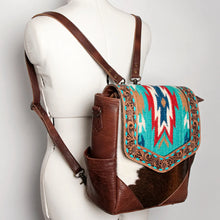 Load image into Gallery viewer, Sand Harbor Western Leather Backpack
