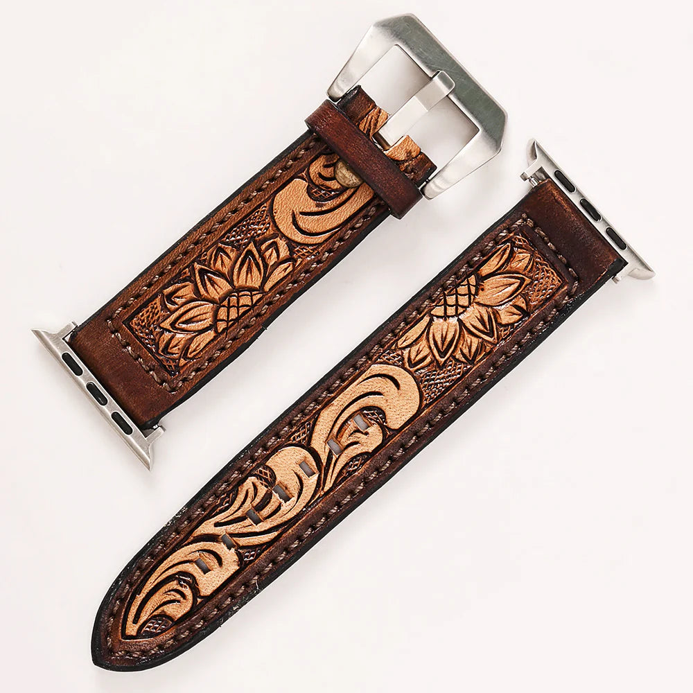 The Brantley 45 Leather Apple Watch Band
