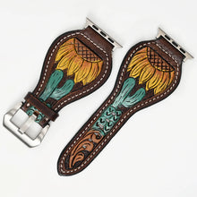 Load image into Gallery viewer, Sunflower 41 Leather Apple Watch Band
