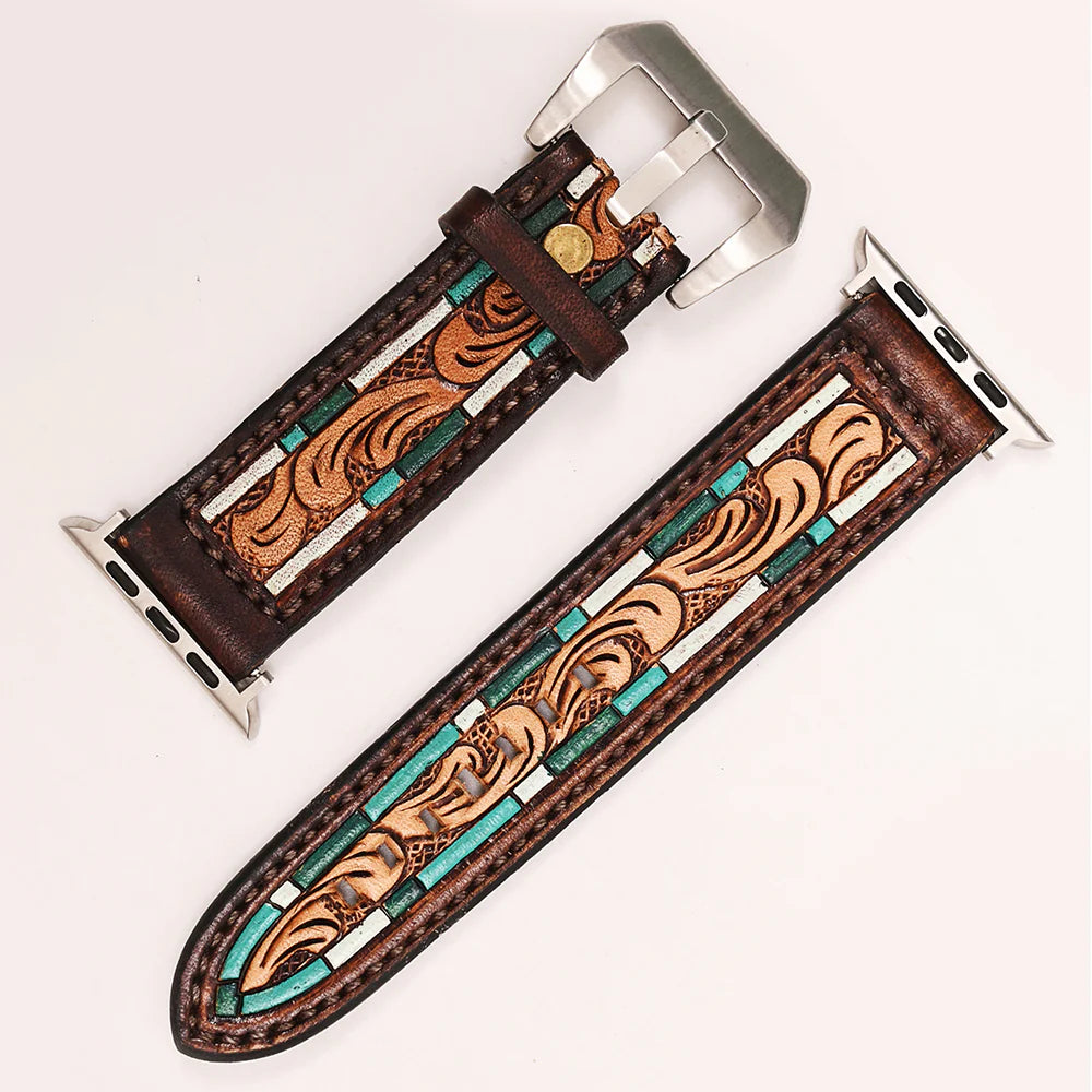 The Morgan 41 Leather Apple Watch Band