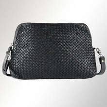 Load image into Gallery viewer, Old Grace Black Vintage Leather Crossbody Purse
