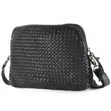 Load image into Gallery viewer, Old Grace Black Vintage Leather Crossbody Purse
