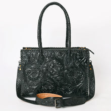 Load image into Gallery viewer, Black Beauty Hand Tooled Leather Tote Bag
