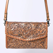 Load image into Gallery viewer, Melrose Hand Tooled Leather Crossbody Purse
