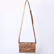 Load image into Gallery viewer, Melrose Hand Tooled Leather Crossbody Purse
