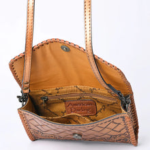 Load image into Gallery viewer, Melrose Hand Tooled Leather Crossbody Purse
