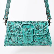Load image into Gallery viewer, Kolob Hand Tooled Leather Crossbody Purse
