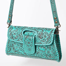 Load image into Gallery viewer, Kolob Hand Tooled Leather Crossbody Purse
