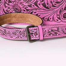 Load image into Gallery viewer, Pink Skies Hand Tooled Leather Purse
