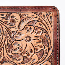 Load image into Gallery viewer, Homestead Hand Tooled Leather Notebook Portfolio
