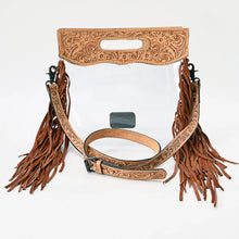 Load image into Gallery viewer, Old River Western Leather Clear Concert Purse
