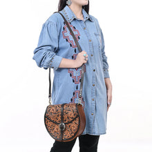 Load image into Gallery viewer, Oakley Basin Hand Tooled Leather Crossbody Purse
