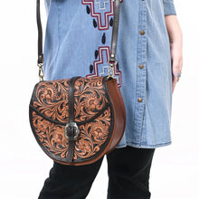 Load image into Gallery viewer, Oakley Basin Hand Tooled Leather Crossbody Purse
