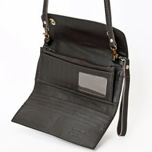 Load image into Gallery viewer, Bronze Bridle Hand Tooled Leather Crossbody Wallet
