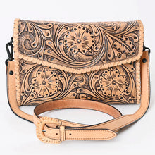 Load image into Gallery viewer, Desert Dancer Hand Tooled Leather Crossbody Purse
