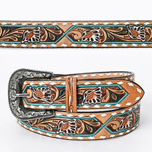 Load image into Gallery viewer, Spanish Oaks Hand Tooled Leather Belt
