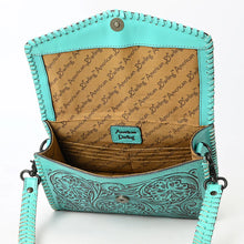 Load image into Gallery viewer, Desert Dancer Hand Tooled Leather Crossbody Purse
