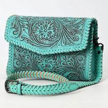 Load image into Gallery viewer, Desert Dancer Hand Tooled Leather Crossbody Purse
