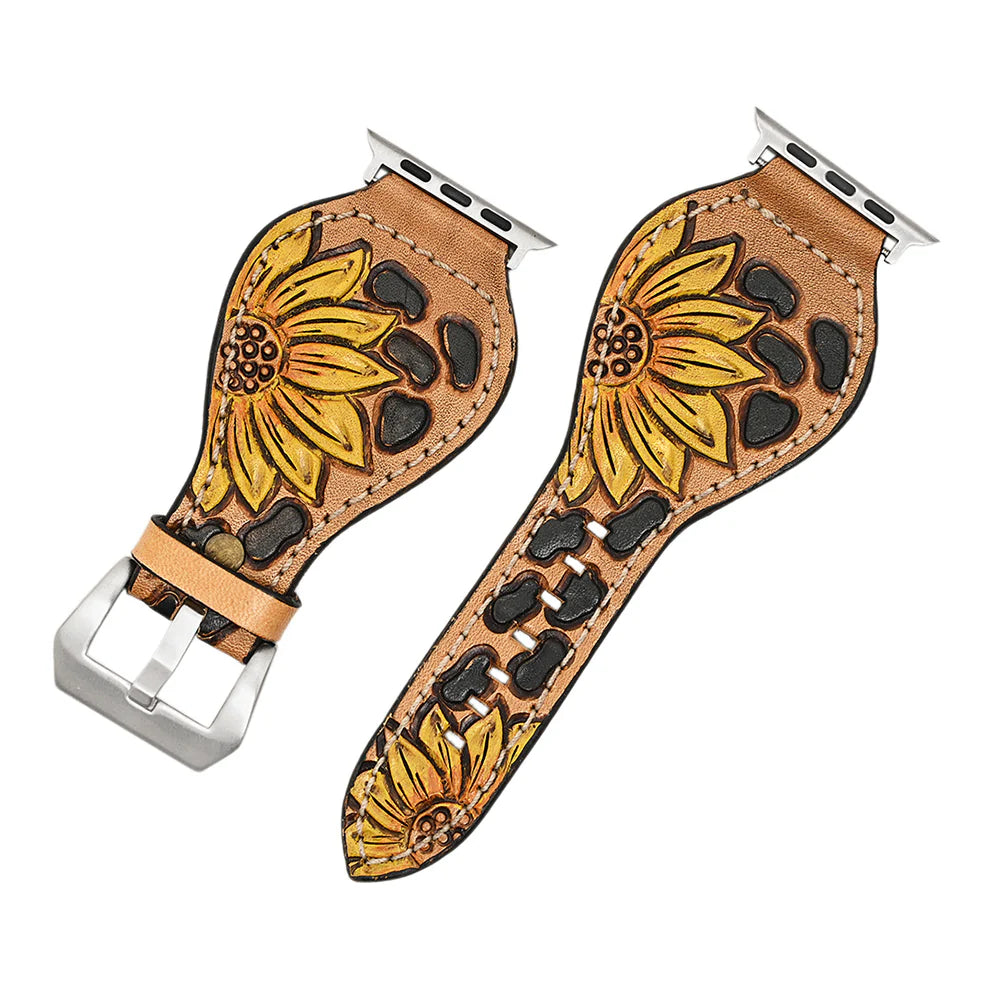 The Cassidy 45 Leather Apple Watch Band