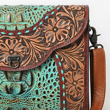 Load image into Gallery viewer, Ozark Lake Western Tooled Leather Crossbody Purse
