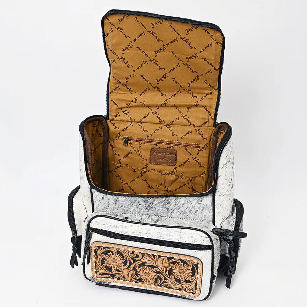 american leather co drew backpack American Darling Backpack Hand Tooled Saddle Blanket Fabric Genuine