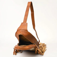 Load image into Gallery viewer, Prestonwood Hand Tooled Leather Sling Bag

