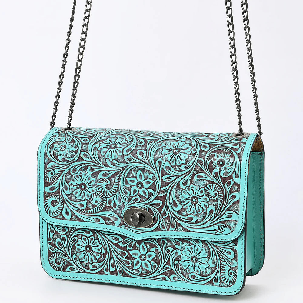 Dash Point Hand Tooled Leather Purse