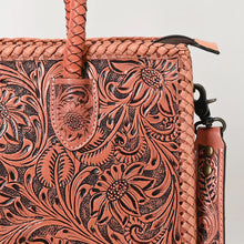 Load image into Gallery viewer, Persimmon Falls Hand Tooled Leather Tote Bag
