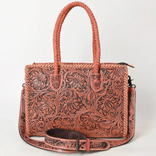 Load image into Gallery viewer, Persimmon Falls Hand Tooled Leather Tote Bag
