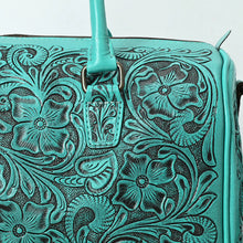 Load image into Gallery viewer, Frontier Belle Hand Tooled Leather Duffel Bag
