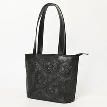 Load image into Gallery viewer, Noir Sunflower Leather Shoulder Bag
