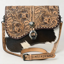 Load image into Gallery viewer, Iron Ridge Hand Tooled Leather Crossbody Purse
