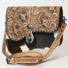 Load image into Gallery viewer, Iron Ridge Hand Tooled Leather Crossbody Purse
