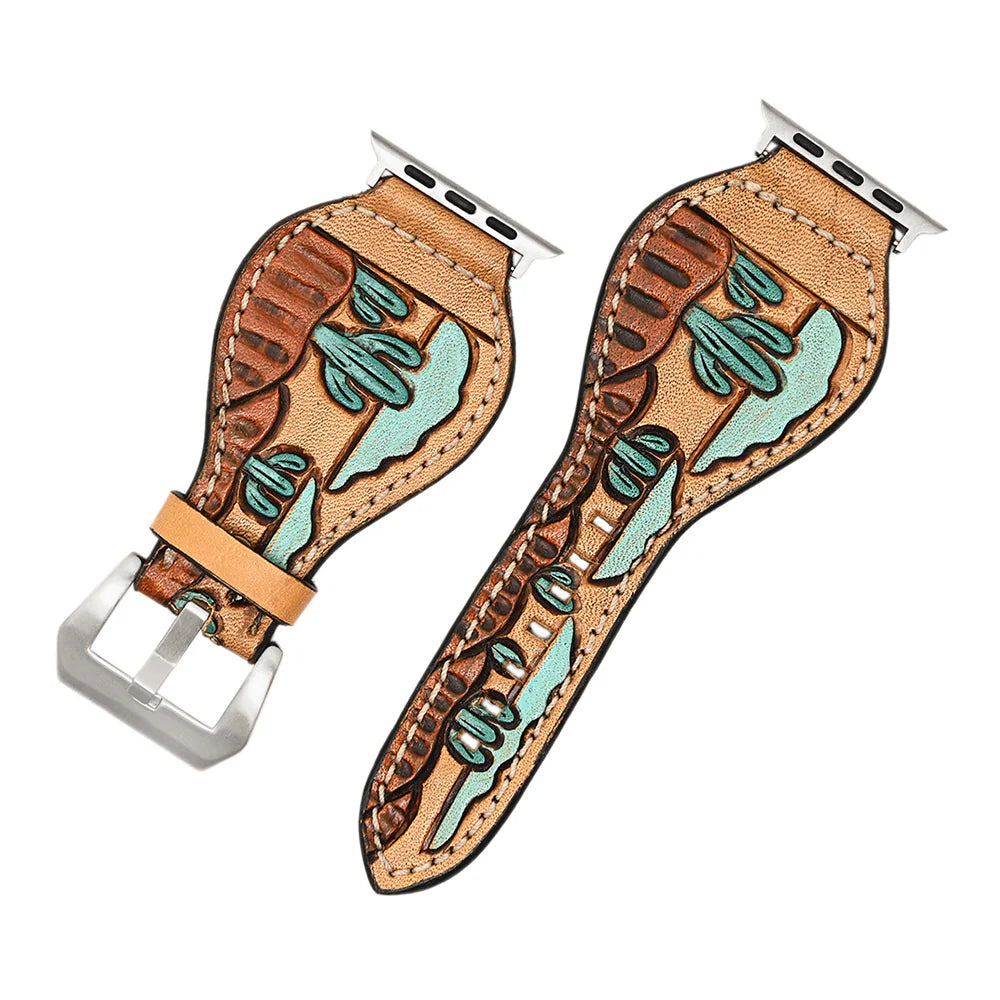 The Dakota 41 Leather Apple Watch Band