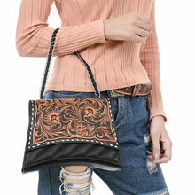 Load image into Gallery viewer, Wild Ember Hand Tooled Leather Purse
