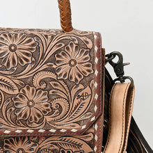 Load image into Gallery viewer, Coyote Wind Hand Tooled Leather Crossbody Purse

