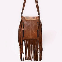 Load image into Gallery viewer, Tribal Artisan Leather Crossbody Purse
