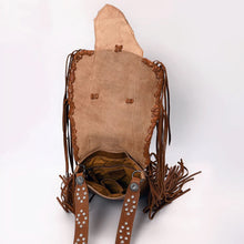Load image into Gallery viewer, Tribal Artisan Leather Crossbody Purse
