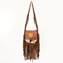 Load image into Gallery viewer, Cowboy Sunset Leather Crossbody Purse
