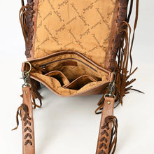 Load image into Gallery viewer, Cowboy Sunset Leather Crossbody Purse
