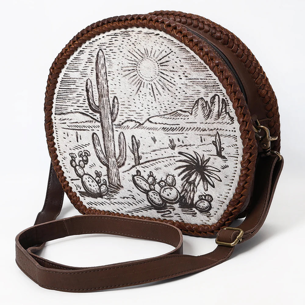 Sunrise Saddle Leather Canteen Purse