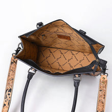 Load image into Gallery viewer, Riverstone Hand Tooled Leather Tote Bag
